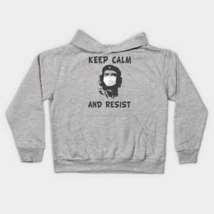 Keep calm and resist coronavirus che guevara Kids Hoodie